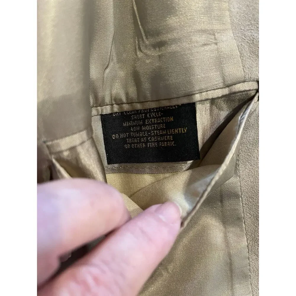 GOLDEN HOUSE Men’s Tan Suede Sport Coat Jacket 46